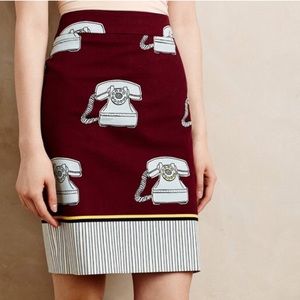 ❌SOLD❌Maeve Clementina telephone skirt